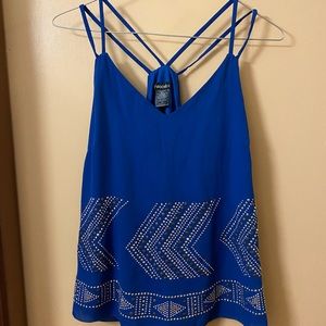 Straps studded tank top